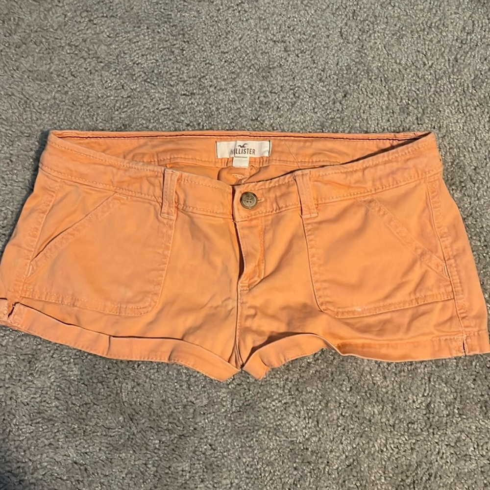 Hollister Vintage Colorful Low Rise Cotton Shorts (Size: 5)